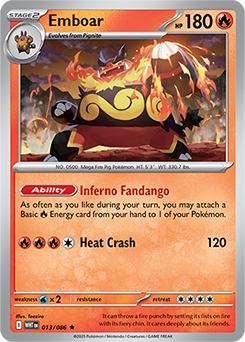 Emboar: Rare 013/086 (WHT)