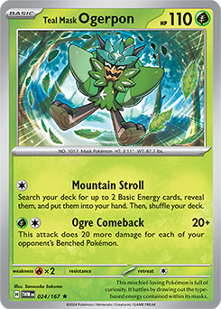 Teal Mask Ogerpon: Rare 024/167 (TWM)