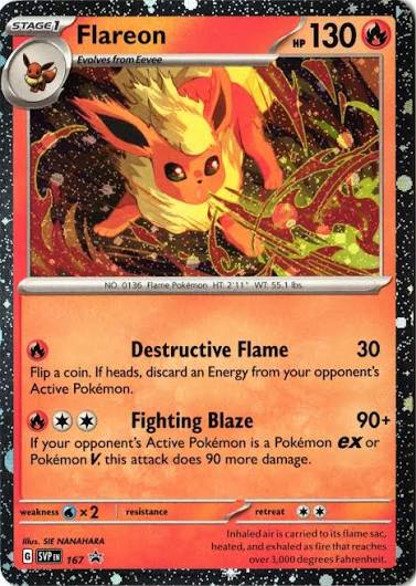 Flareon: Promo Cosmos Holofoil 167 (SVP)