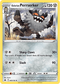 Galarian Perrserker: Rare 085/159 (Crown Zenith)