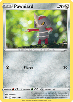 Pawniard: Common 092/159 (Crown Zenith)