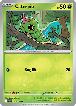 Caterpie: Common 001/159 (JTG)