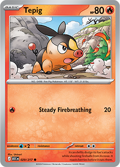 Tepig: Common 029/217 (ASC)
