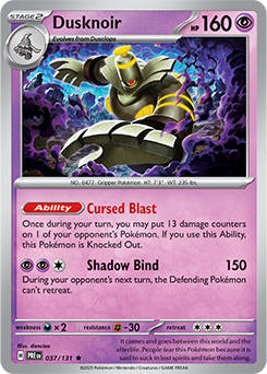 Dusknoir: Rare 037/131 (PRE)