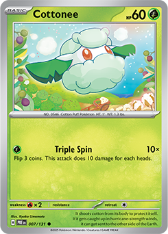 Cottonee: Common 007/131 (PRE)