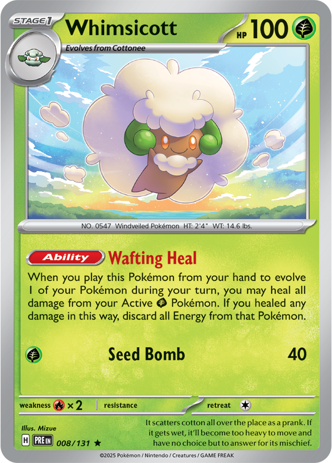 Whimsicott: Rare 008/131 (PRE)