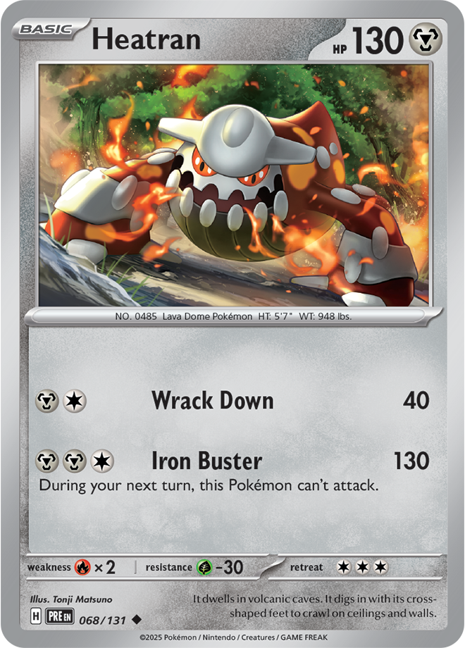 Heatran: Uncommon 068/131 (PRE)