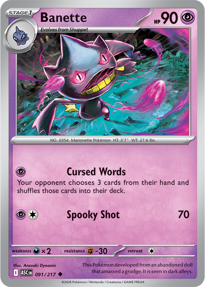 Banette: Uncommon 091/217 (ASC)