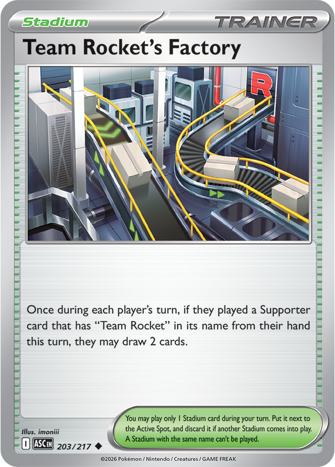 Team Rocket’s Factory: Uncommon 203/217 (ASC)