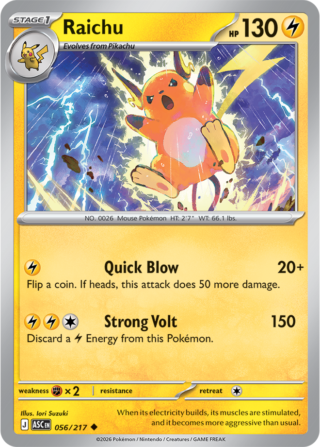Raichu: Uncommon 056/217 (ASC)
