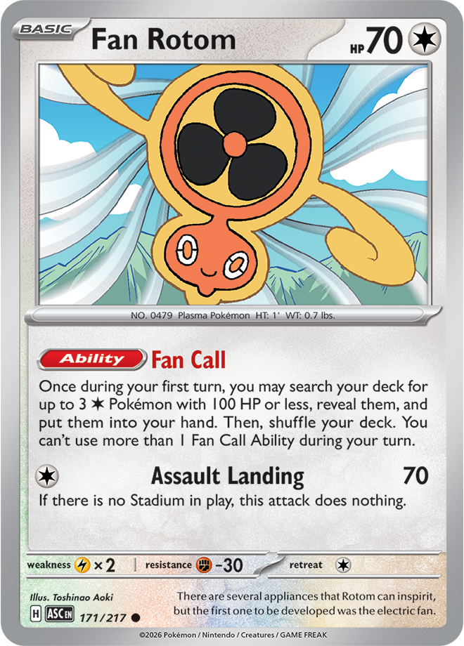 Fan Rotom: Common 171/217 (ASC)