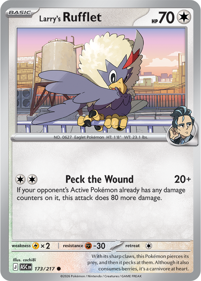 Larry’s Rufflet: Common 173/217 (ASC)