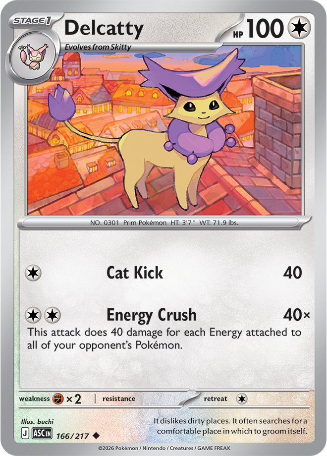 Delcatty: Uncommon 166/217 (ASC)
