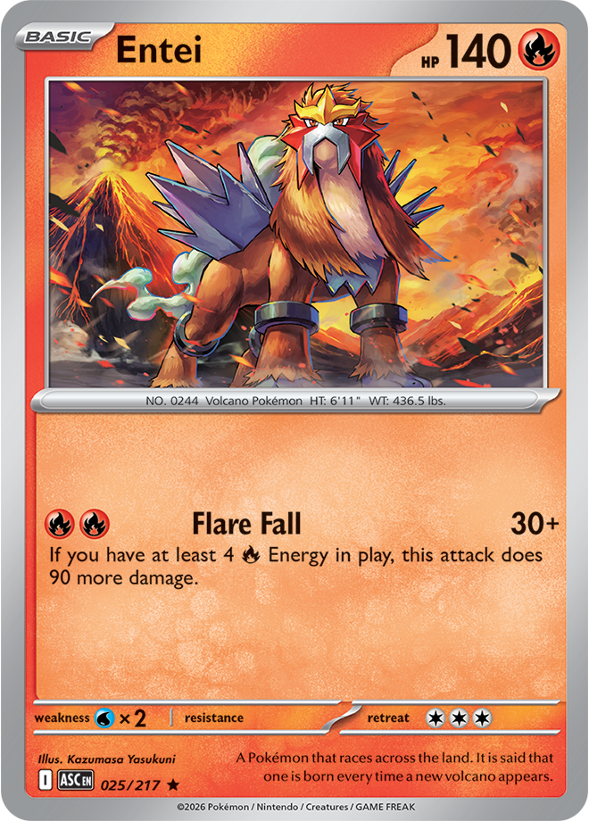 Entei: Rare 025/217 (ASC)