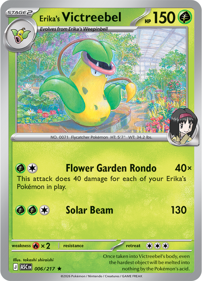 Erika’s Victreebel: Rare 006/217 (ASC)