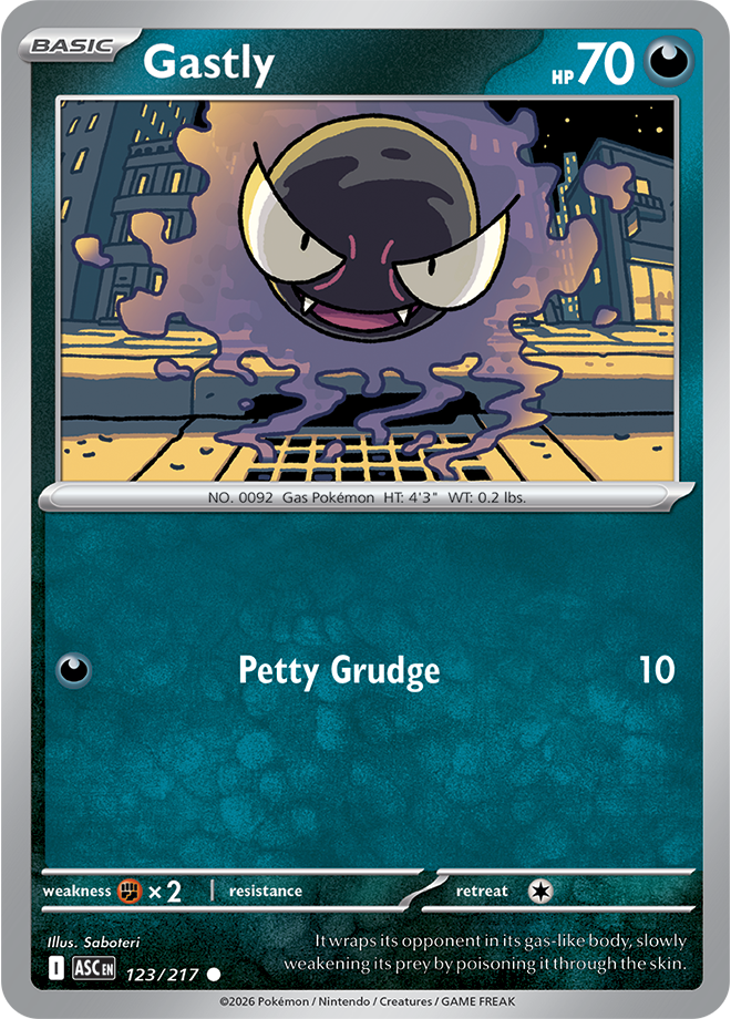 Gastly: Common 123/217 (ASC)