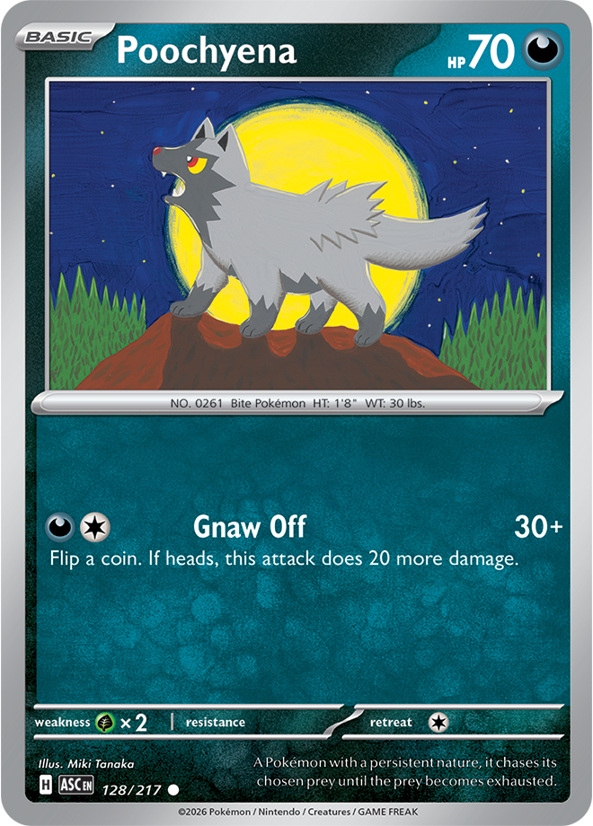 Poochyena: Common 128/217 (ASC)