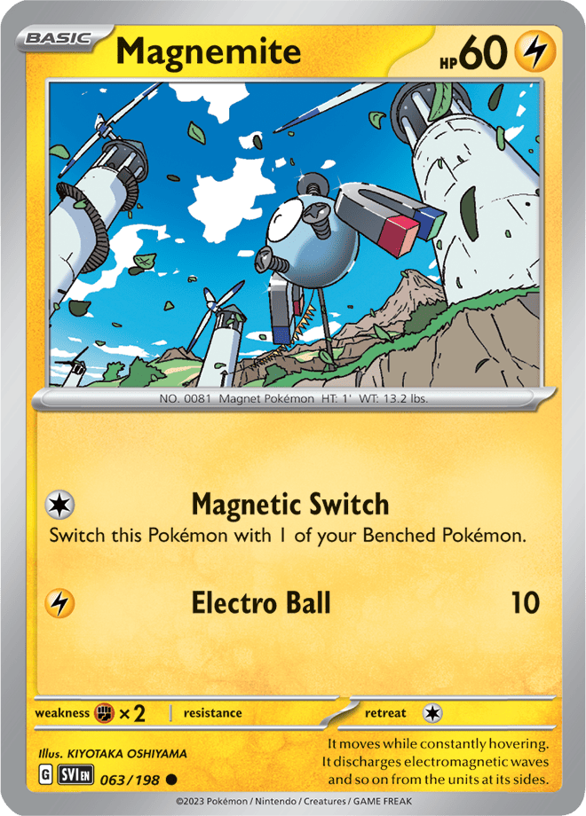 Magnemite: Common 063/198 (SVI)
