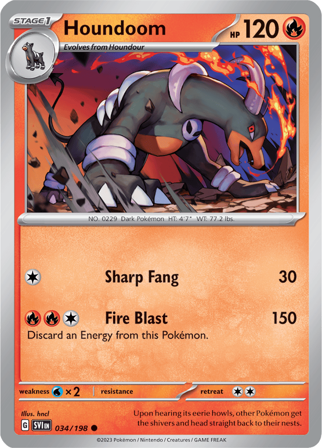 Houndoom: Common 034/198 (SVI)