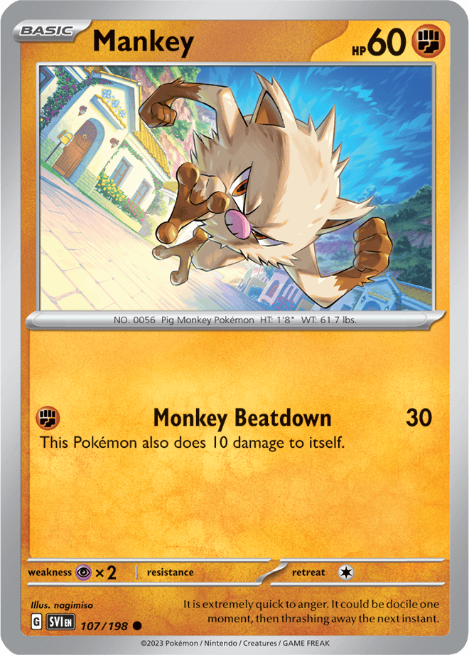 Mankey: Common 107/198 (SVI)