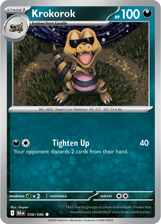 Krokorok: Common 058/086 (BLK)