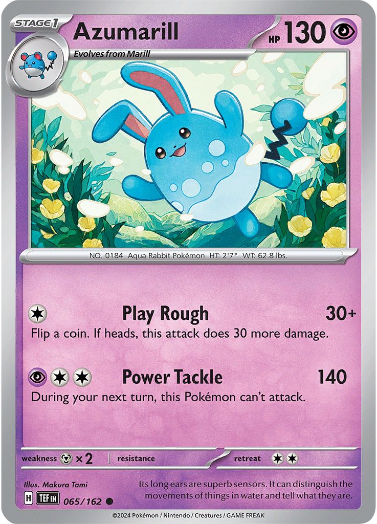 Azumarill: Common 065/162 (TEF)