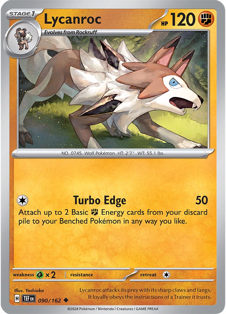 Lycanroc: Uncommon 090/162 (TEF)