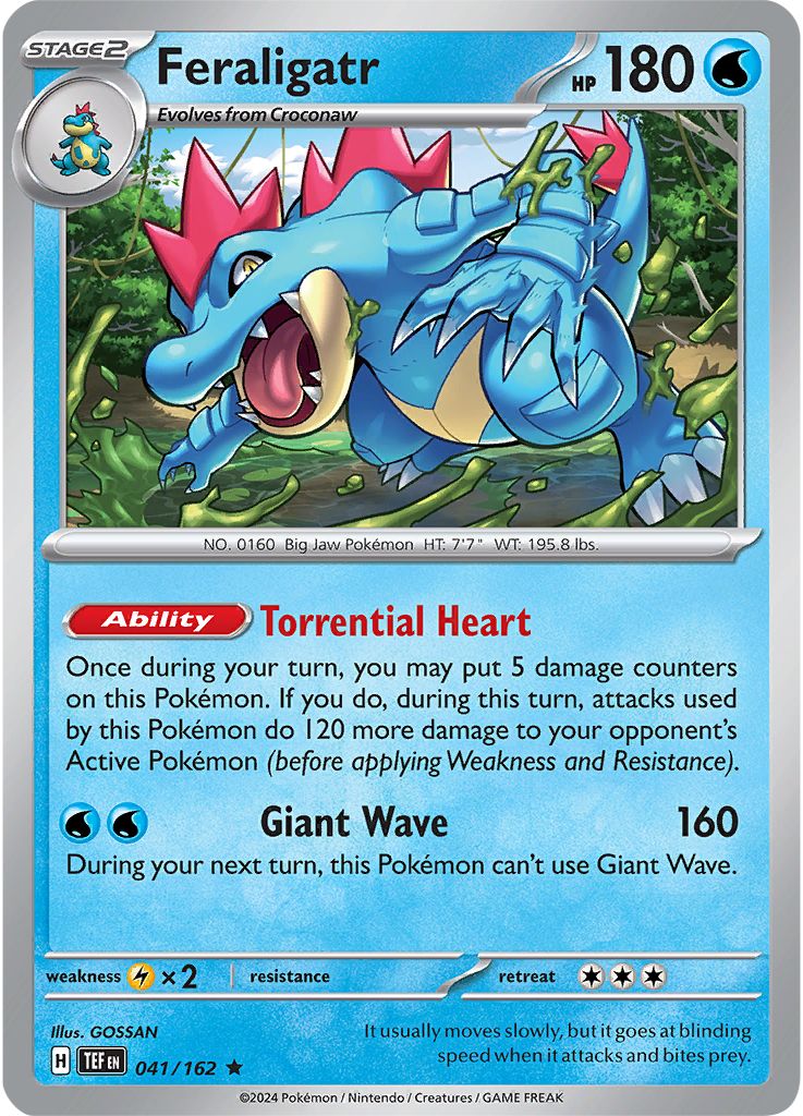 Feraligatr: Rare 041/162 (TEF)