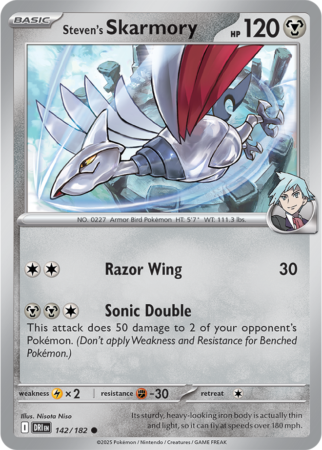 Steven’s Skarmory: Common 142/182 (DRI)