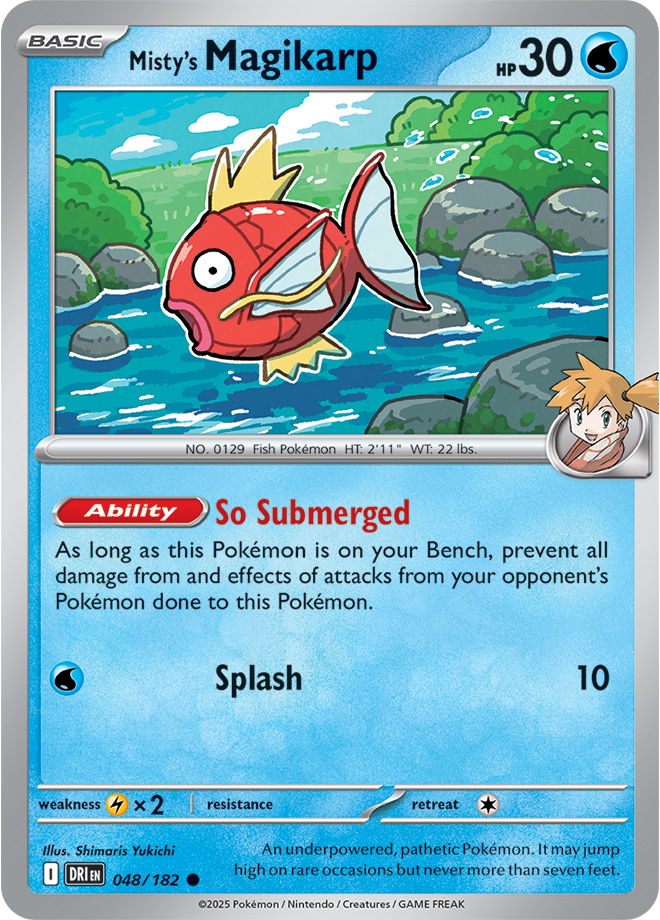 Misty’s Magikarp: Common 048/182 (DRI)
