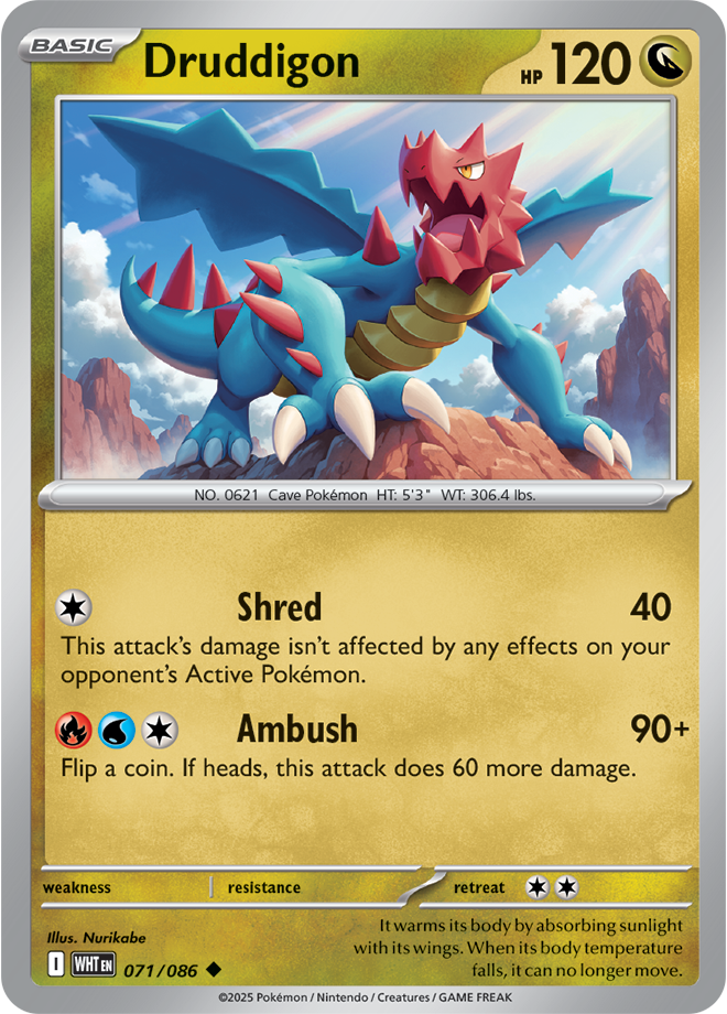 Druddigon: Uncommon 071/086 (WHT)