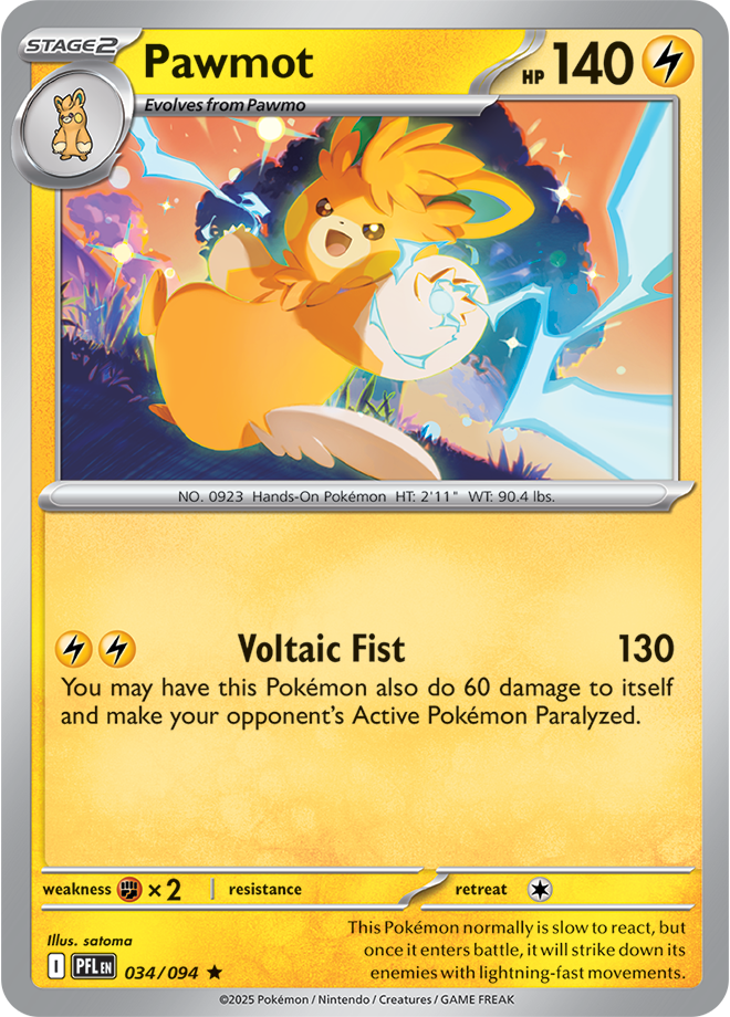 Pawmot: Rare 034/094 (PFL)