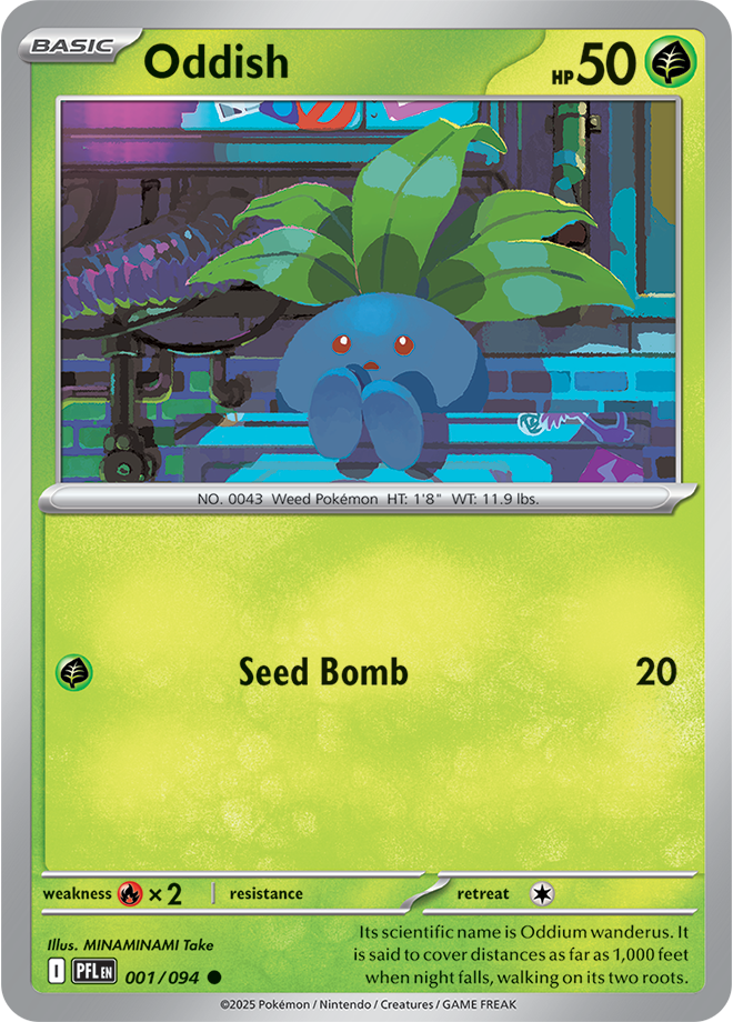 Oddish: Common 001/094 (PFL)