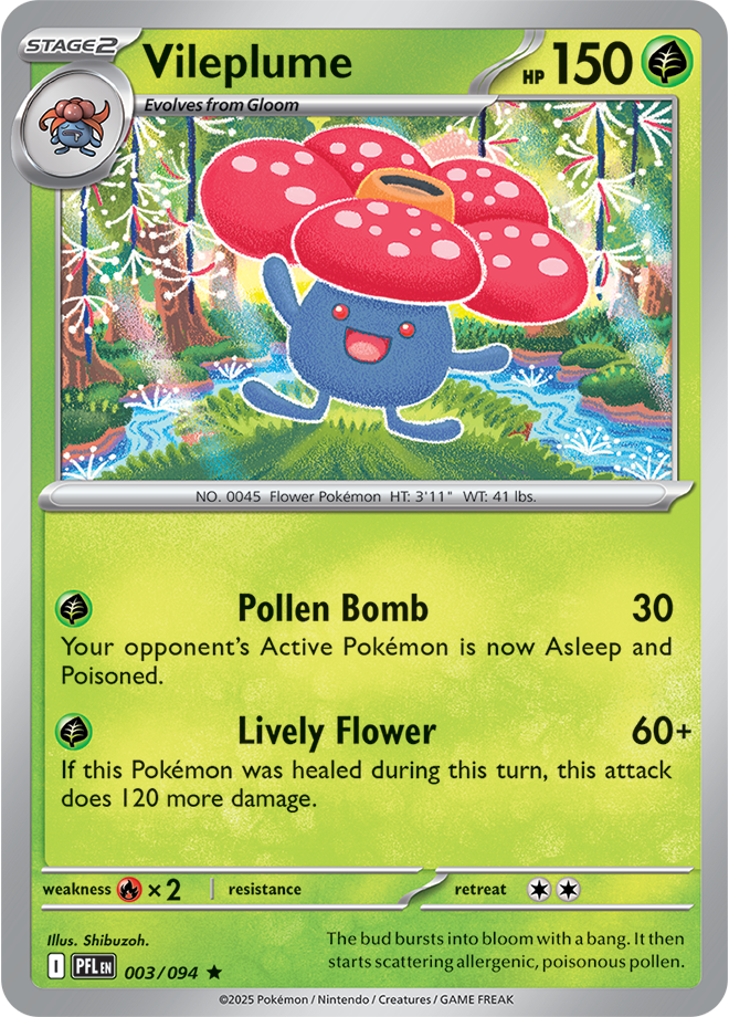 Vileplume: Rare 003/094 (PFL)