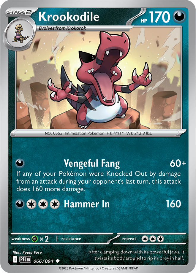 Krookodile: Uncommon 066/094 (PFL)