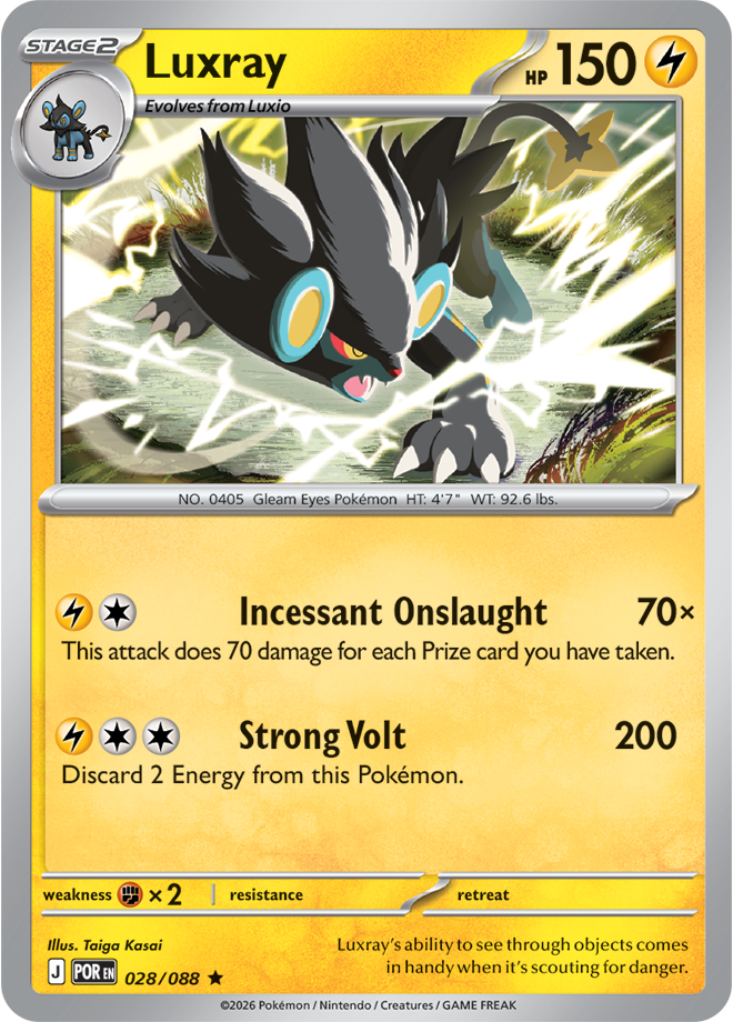 Luxray: Rare 028/088 (POR)