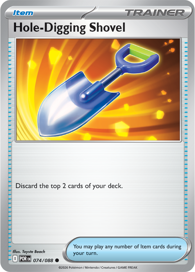 Hole-Digging Shovel: Common 074/088 (POR)