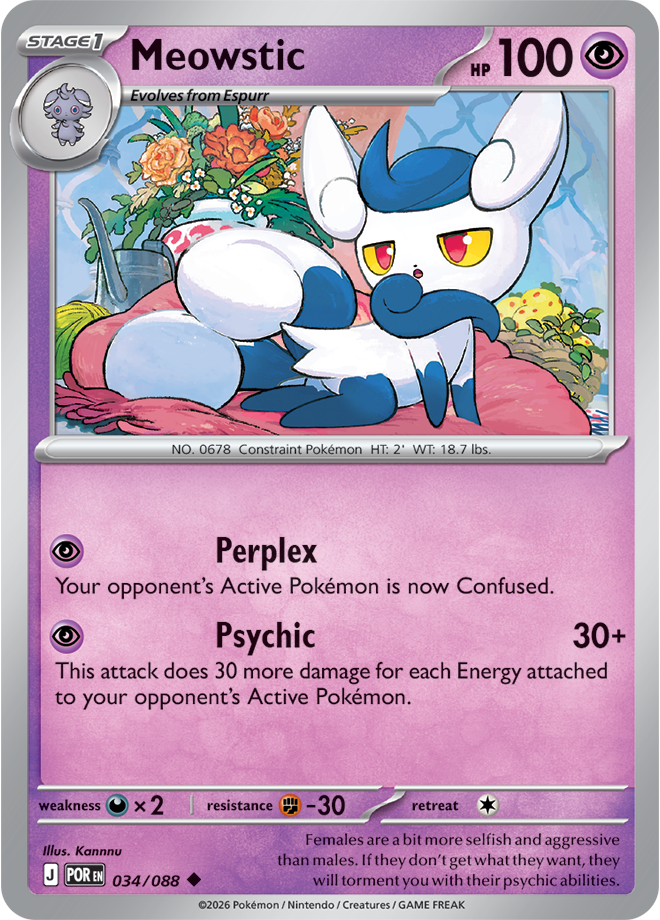 Meowstic: Uncommon 034/088 (POR)