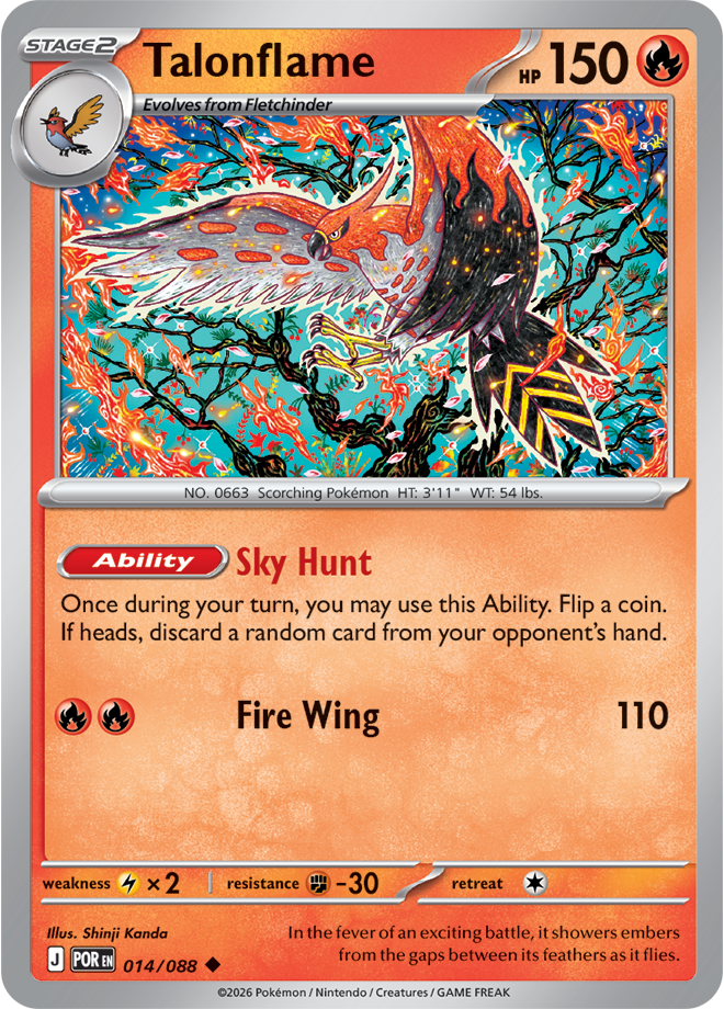 Talonflame: Uncommon 014/088 (POR)