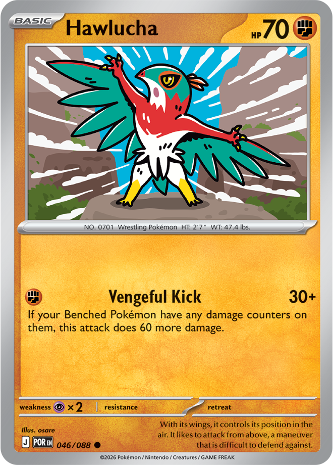 Hawlucha: Common 046/088 (POR)