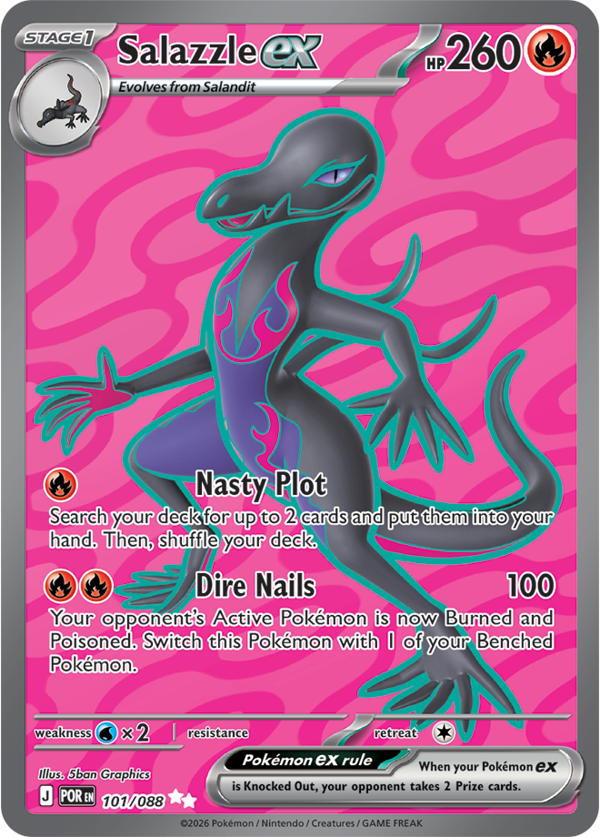 Salazzle ex: Ultra Rare 101/088 (POR)