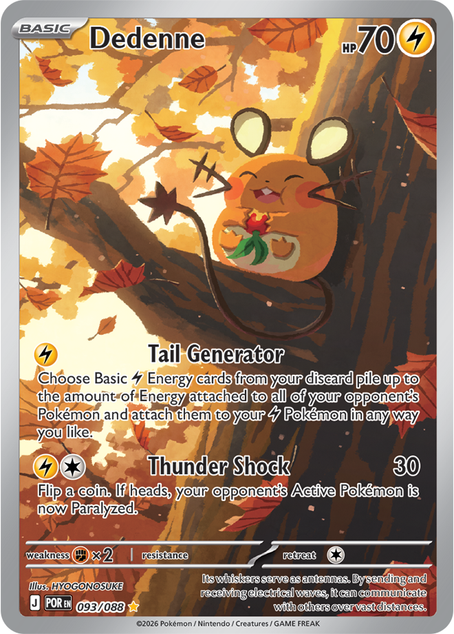 Dedenne: Illustration Rare 093/088 (POR)