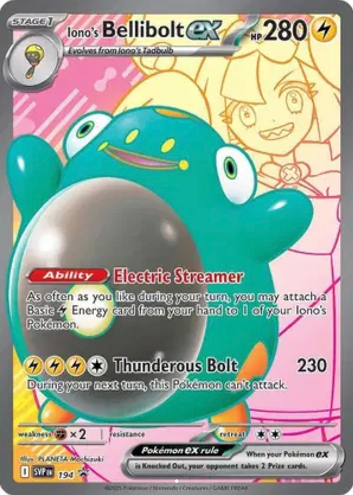 Iono’s Bellibolt ex: Promo Holofoil 194 (SVP)