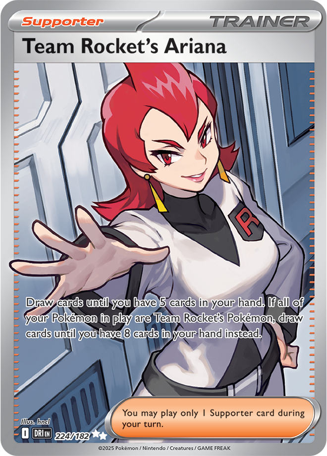 Team Rocket’s Ariana: Ultra Rare 224/182 (DRI)