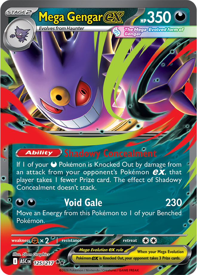 Mega Gengar ex: Double Rare 125/217 (ASC)