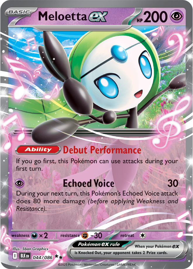 Meloetta ex: Double Rare 044/086 (BLK)