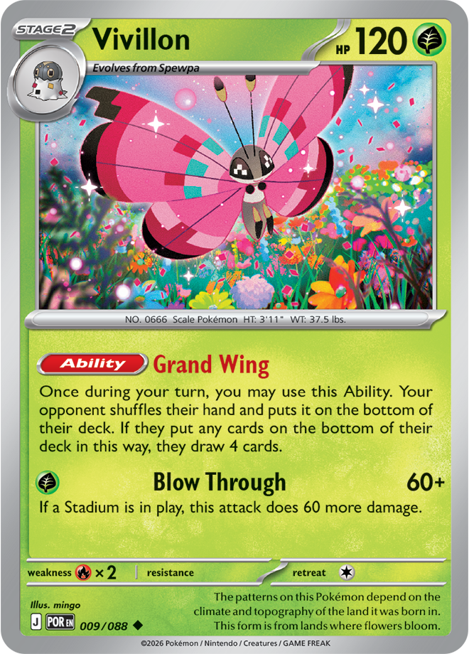 Vivillon: Uncommon 009/088 (POR)