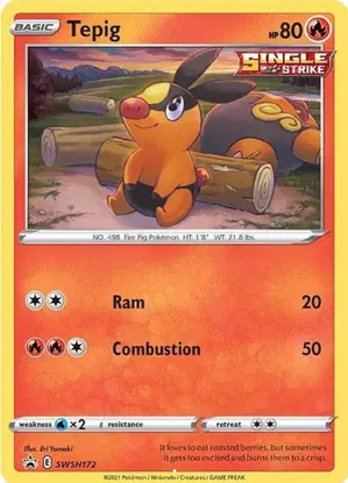 Tepig: Promo Holofoil 172 (SWSH)