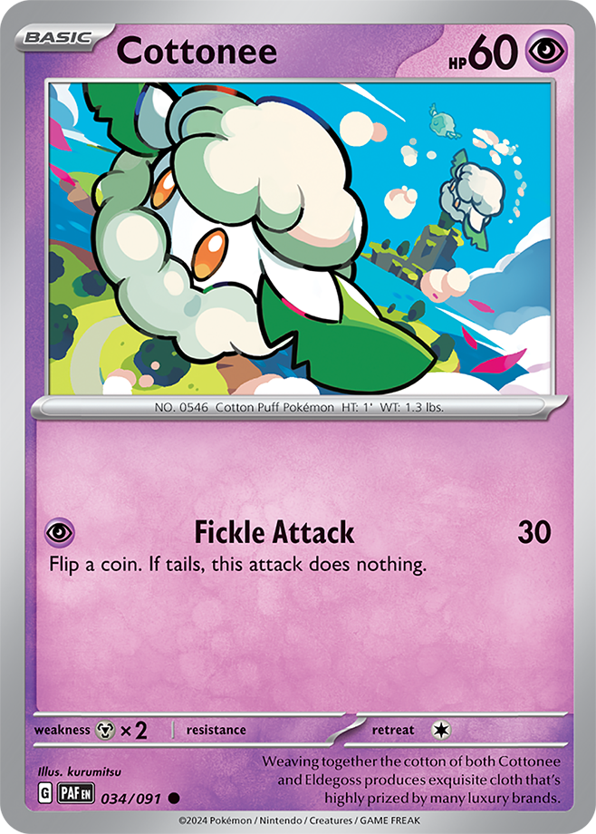 Cottonee: Common 034/091 (PAF)