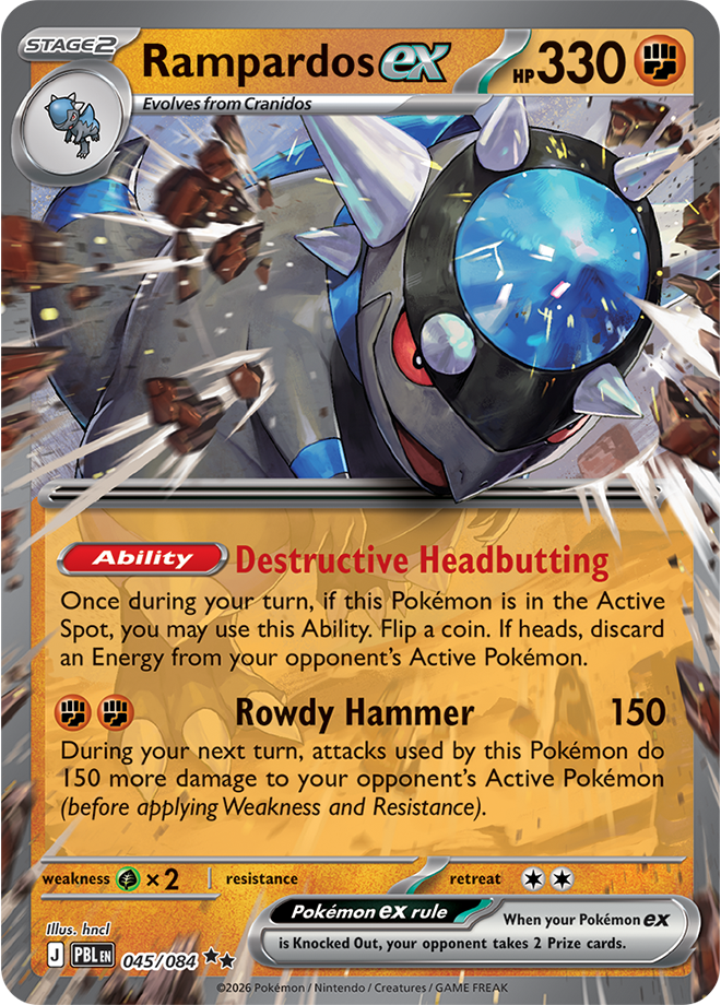 Rampardos ex: Double Rare 045/084 (PBL)